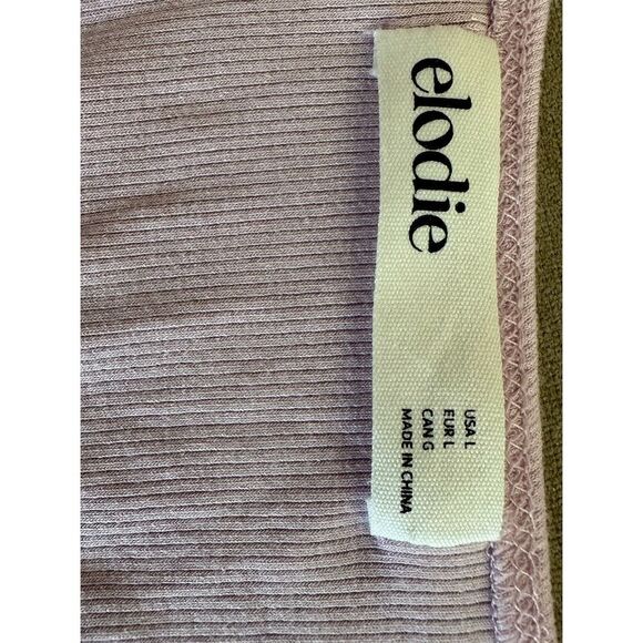 Elodie Women's Lavender Tie-Front Bodysuit Blouse Size L Casual Spring - Picture 3 of 6